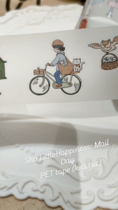 Fairy Lights Journal - READY STOCK/ art journaling/ scrapbook deco/ Sho LittleHappiness: Mail Day PET tape (kiss cut)