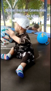 Setelan Baju dan Celana Anak One Set Anak Bahan Rayon Viscose Import Super Adem Pola Printing