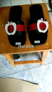 sandal perempuan wanita model kokop Apple flat klasik COD bayar ditempat real pick