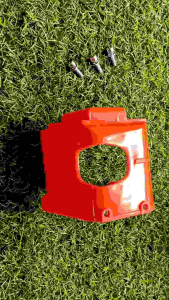 A498ครอบเสื้อ+น๊อตยึด 3 ตัว เครื่องตัดหญ้า "ยี่ห้อ" KASEI (คาไซ) รุ่น CG411 #ตรงปก #งานคุณภาพ #ทนทาน แท้ 100%