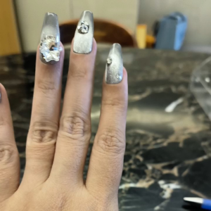 (FREE TOOLKIT) 10 PCS PRESS ON NAILS. HANDMADE NAILS SIZE L