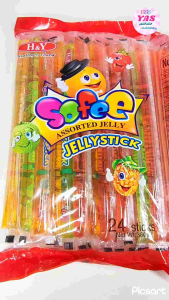 24pcs SOFEE ASSORTED JELLY STICK/ loot bag fillers / paninda / giveaways / party favors.