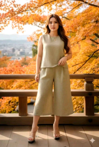 Kyrie Plain Terno Square Pants (Best fit for LaRge Frame)