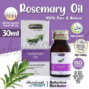 Hemani Pure Rosemary Oil 30ml - Promoting Hair Growth for Adults and Kids Safe to Use for Kids Healthy Hair Growth Scalp Reduce Dandruff Daily Hair Oil
