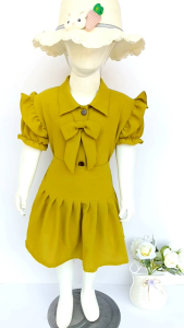 Terbaru Setelan Kayla Dress Anak Perempuan Rok Baju Atasan Usia 1-7 Tahun Korea Style