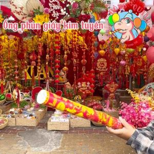 COMBO Ống Phun Giấy Ống Phụt Giấy Cho Tiệc Cưới Sinh Nhật Khai Trương Khánh Thành Sự Kiện