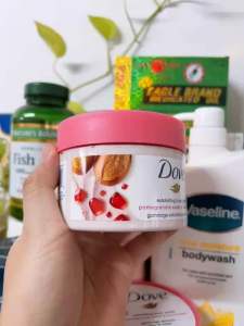 Kem Tẩy Tế Bào Chết Dove Exfoiliating Body Polish Lựu Và Bơ Hạt Mỡ 298g Của Mỹ