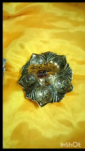 solid matel lamp witn silver or gold painting...ready stock