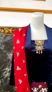 1set kebaya bludru kutubaru+rok batik parangayu