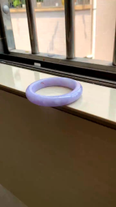 Jade bangle singapore 58mm lavender can view and try grade A