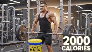 Muscle Kingdom Pure Mass Gainer 10lbs/ 4.5kg Protein Powder (Halal) Susu Tambah Berat with Free gift