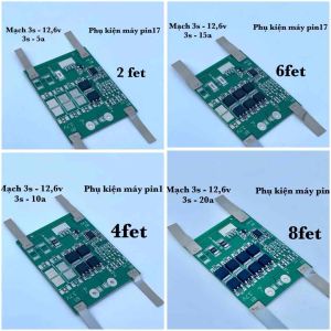 Mạch 3s 126v sạc xả và bảo vệ pin chính hãng JH hàn sẵn kẽm
