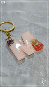 KEYCHAIN ALPHABET RESIN PREMIUM CUSTOMIZE PERSONALIZE LETTER