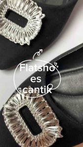 Futto.chic sepatu flatshoes wanita cantik bludru sweat DD01
