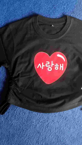 Cauapparel: T-shirt Trendy KoreanStyle & Baju Atasan Crop Tali Serut Anak Perempuan Usia 1-11 Tahun SARANGHAEO berkualitas Cotton Combad premium