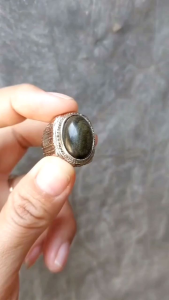 Cincin batu akik bulu monyet Cincin bulmon natural asli alam