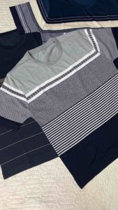 Áo thun cổ tròn cho ông cho bố trung niên / Áo phông không cổ cho người trung niên nam giới