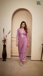 New Colourful Trendy Plazzo & Kurti Set With Beautiful Colour