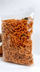 SNACK KILOAN MAKARONI BANTET PEDAS DAUN JERUK 500 GRAM | CEMILAN MURAH MAKASSAR