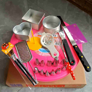 SET DEKOR/MEJA PUTER PENGHIAS KUE ULANGTAHUN
