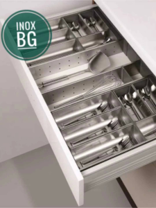 Khay chia thìa đũa Inox 304 trong ngăn kéo tủ bếp thương hiệu Đức Eurogold