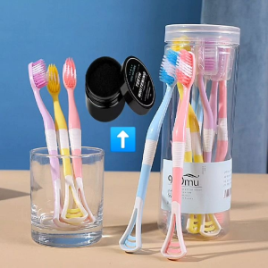 Sikat Gigi Dewasa 2 In 1: Membersihkan Lidah dan Gigi