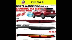 (V3) Toyota Harrier Xu80 2020-2024 Dynamic Led Tail Lamp Taillamp Taillight Light Running Signal