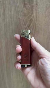 ( Hcm giao nhanh ) Máy hàn bọc da cao cấp hình vương có 2 màu nâu-đen kim loại size 84.7mm