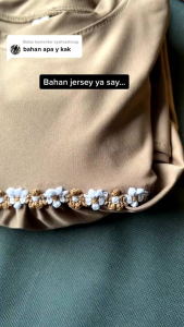 Gamis Bayi Aira Newborn Perempuan 0-2 Tahun Renda Bunga Melati