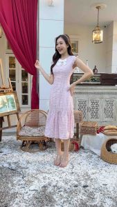 น้อง Dress Nifty 🌴⛱️ เดรสยาว เนื้อผ้า เทคโนโลยี สวยทุกจุด ชุดผ้า ผ้าดี ผ้าสบาย เครื่องดื่ม การแต่งโบว์ สวยทุกจุด ซิปหลัง ตีเกล็ด ช่วงสวย น่ารัก ตกลง ตีไม่ชั่วคราว กระจายประสบการณ์ นอน ใช้งาน ผ้าเป็นประสบการณ์ สวยทุกจุด น่ารัก ตกลง ทำให้คุณม