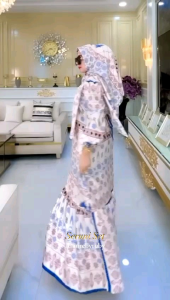 27gadih set hijab + gamis seluni motif simple kekinian viral terbaru produk Amore by ruby