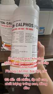 CEN CALPHOS PLUS (1lít) cenvet dung dịch uống bổ sung canxi khoáng vi lượng chống còi bại liệt cho gia súc gia cầm