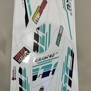 striping Honda Beat karbu motif 110 simple warna putih Lis toska