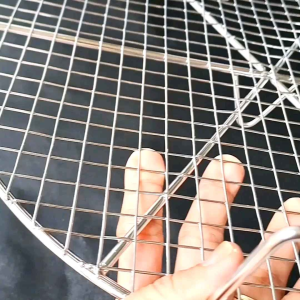 Vỉ inox 304 Nướng/Hấp loại lớn có cả chân đế và quai cầm