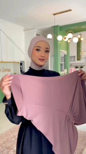 HIJAB ZENALISA HIJAB INSTAN JERSEY SERUT KANAN KIRI ORI QUAIL