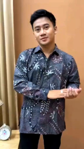 Kemeja Batik Pria Dewasa lengan Panjang modern Terbaru