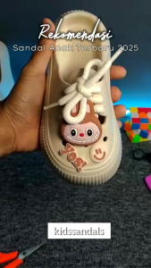 Sandal Sebo S-1027 Labubu Sendal Anak Perempuan Terbaru Viral Cantik Anti Slip Kekinian