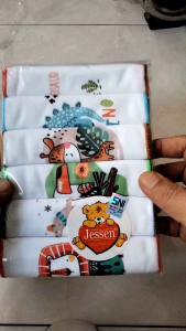 Wulanda Gurita Anak Bayi Perekat Motif Instan - 6 Pcs Tanpa Tali, Kuat dan Aman SNI - Bahan Katun Tebal - Lebar 14 cm, Panjang 44 cm (Motif Acak)