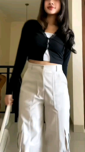 Celana Cargo Wanita Highwaist Premium Kulot Cargo Pants Korean Style