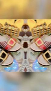 Sandal Wedges Selop Fashion Kotak Emas Kode HZ2JAN25