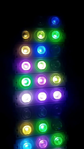LAMPU STRIP MODUL LED 3 MATA JUMBO KEDAP KEDIP RGB VARIASI MOTOR MOBIL BIS TRUK 24 VOLT BERKUALITAS.