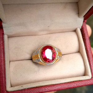 Cincin Batu Merah Siam Asli Bangkok Super Keren