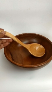 mangkuk sayur dan irus dari kayu jati kwalitas premium