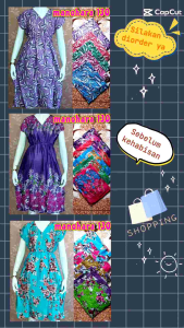 Daster Manohara Jumbo 130 Max BB 70 KG Bahan Rayon