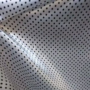 KAIN BAHAN SATIN SILK MOTIF POLKADOT HITAM