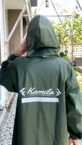 Jas Hujan Raincoat Gamis Anak Kamila Tebal Elastis Pvc 025 Muat Sampai BB 40 Kg Anti Rembes