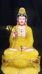 [ Cao 30 cm  40 cm] TƯỢNG  QUAN ÂM CHẤT LIỆU BỘT ĐÁ - HÀNG NHẬP KHẨU