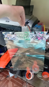 10 lembar plastik parcel lebaran gambar rabbids invasion