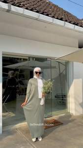 Rosa Batwing Dress Bahan Knit Premium-Gamis jumbo Murah Grosir