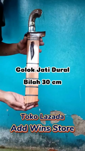 Golok baja per tempa sepuh air - alat untuk tebang bambu kayu kupas kelapa khas cibatu - golok gagang dural
